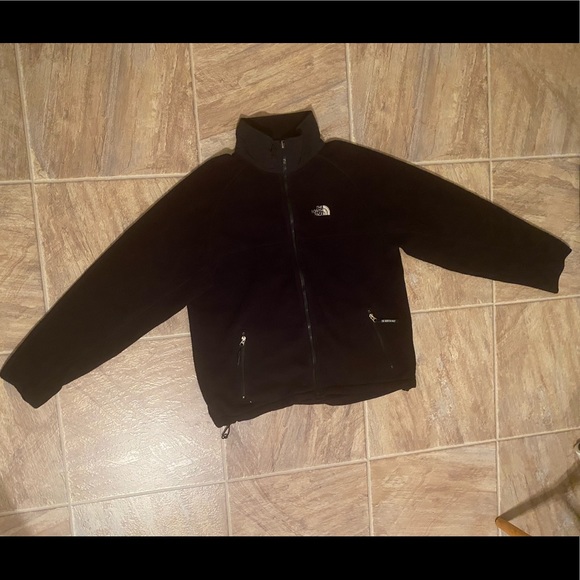 North Face men’s black fleece zip up large - Picture 3 of 7